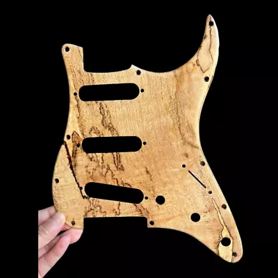 Spalted Maple Wood 11 Holes Sollid Wood Electric GUITAR Pickguard • $19