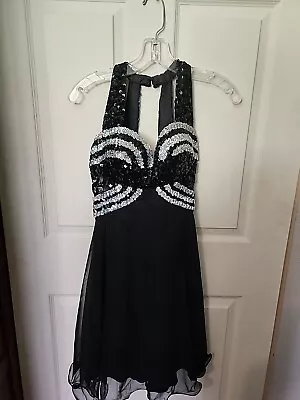 Black Mike Benet Formals Gown Pageant Prom Dress Size 6 • $49.99