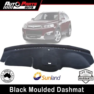 Fits Holden Captiva 7 CG With Compartment 2011 2012 - 2015 Black Dashmat* • $89.99