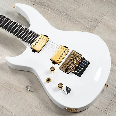 ESP LTD H3-1000FR Left-Handed Guitar Floyd Rose Macassar Ebony Snow White • $1399