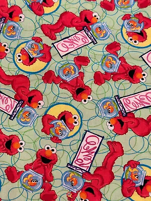 Sesame Street Elmo's World By Qt Kids Elmo Cartoon Puppets Cotton Fabric Hy • $5.85