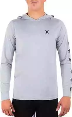 NEW Hurley Men's MED Icon Hybrid LS Palm Hoodie SPF 50 Sports Surf Golf Beach • $18.99