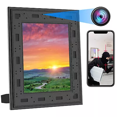 Spy Hidden Camera Picture Frame 1080P WiFi HD PIR Motion Detect 365 Days Standby • $85.99