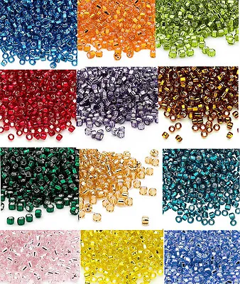 200 Matsuno 6/0 Glass Seed Beads Silver Lined Spacer Beads Nice Quality • $1.45