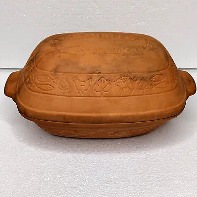 ROMERTOPF Terra Cotta Clay Cooker Baker #110 Unglazed Bay Germany • $34.99