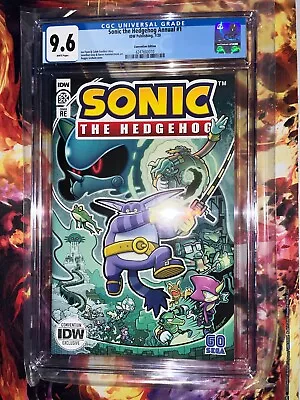 Sonic The Hedgehog Annual #1 CGC 9.6 Graded IDW Publishing 7/20 SDCC Edition #2 • £54.95