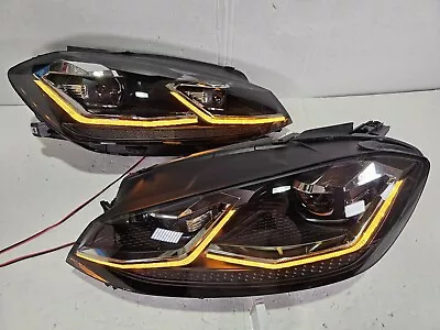 ✅️ LED Headlights For VW Golf MK7.5 2018-2021 Projector Front Lamps Assembly • $299