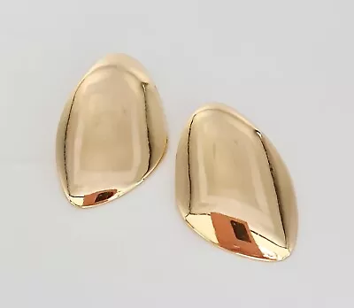 18k Gold Plated Large Statement Droplet Pebble Earrings • £7.99