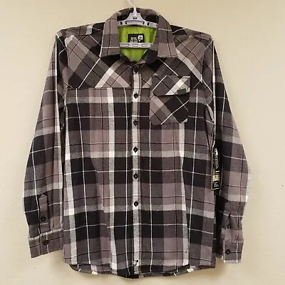 Metal Mulisha Men's Large New With Tags Long Sleeve Flannel Jacket MM Embroidery • $45