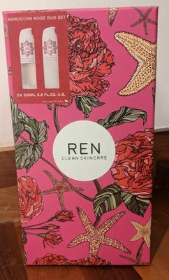 £29.99 • Buy BNWB REN Moroccan Rose Duo Set 2x200ml Body Wash And Body Lotion