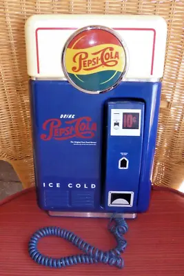 Vintage Pepsi-Cola Drink Vending Machine Replica Wall Display Phone Works • $29.99