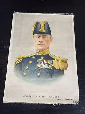 £5 • Buy Silk BDV Cigarettes Cigarette Card Postcard Size Sir John R Jellicoe 1914 WW1