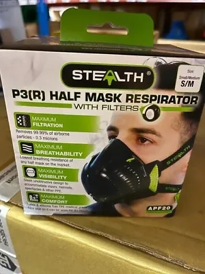 X1 P3[r] Half Mask Respirator With Filters Small/medium • £14