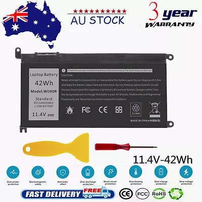 WDX0R Battery For Dell Inspiron 13-5368 5378 7368 7378 15-5565 5567 5568 5584 • $44.99