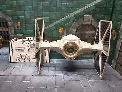 Vintage Manual Star Wars 1978 White Imperial Tie Fighter 100% Complete No Light • $99.99