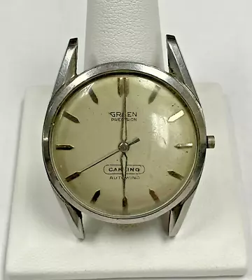 Vintage Men’s Gruen Precision Auto Wind Darling 710 RSS Stainless Steel Watch • $50