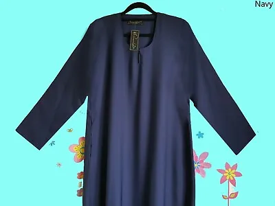 SLIM FIT Plain Dubai Abaya/Burqa With Pocket Made By SoftNice &Good NIDA Fabric • £16.99