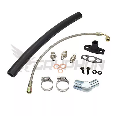 Turbo Oil Feed Return Line Kit RB30ET Commodore VL Top Mount TD05H TD06 18G 20G • $73.65