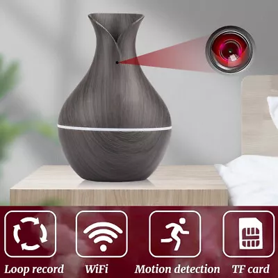 HD1080P Wifi Mini Camera Air Humidifier Design Security Nanny Cam Video Recorder • £52.74