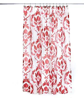 Noble Excellence Medallion Shower Curtain Color Coral 72x72 • $24.76