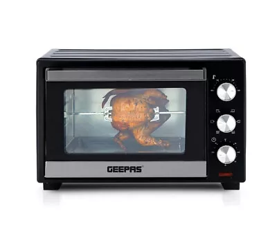 Geepas Mini Oven Toaster Grill Tabletop Compact Portable Baking Cooker 25L 1600W • £79.29