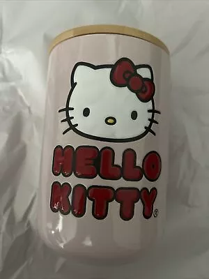 New Spring 🌷  Hello Kitty Baby Pink Canister Cookie Jar Or Utensil Holder • $16.99