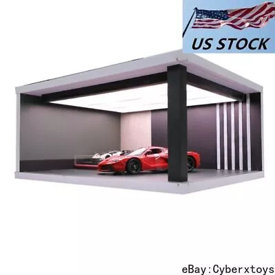 1:18 Extra Large Ceiling LED Car Model Display Case Exhibition Scene Parking Lot • $140.99