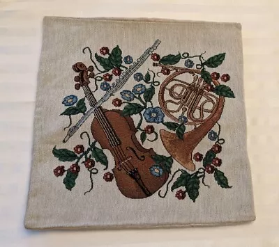 Musical Instruments Decorative Throw Pillow Case Cover W/ Pocket Closure • $7.50