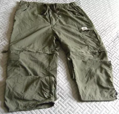 ## Nash Lite Zip-Off Combat Trousers XL REGULAR  Waist 34-36in Leg 29in VGC • £14