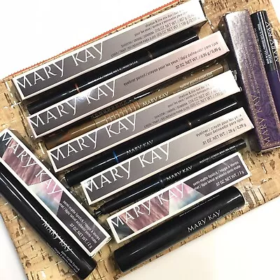 Mary Kay Lipstick Eye Shadow Pencil Liner Duo Cosmetic Bag Mixed Lot Gift Bag • $48.50
