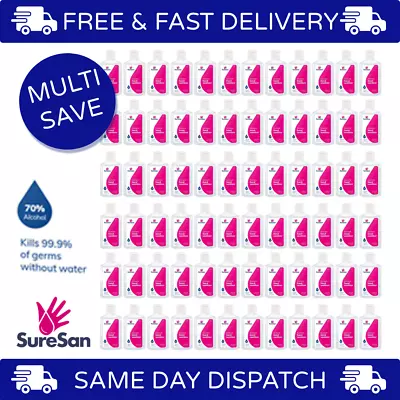 SureSan Hand Sanitizer Gel Kills 99.9% Anti Bacteria & Germs 70% Alc 100 Ml • £2