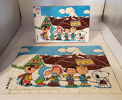 Vintage Peanuts Milton Bradley 100 Pc Puzzle Complete 1978 Matterhorn • $10