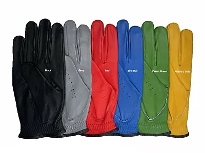 Mens All Cabretta Colored Leather Golf Gloves (Right Hand) • $9.75