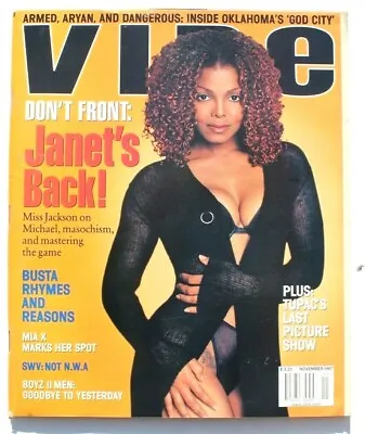 $69.99 • Buy VIBE Magazine November 1997 Janet Jackson Busta Rhymes Tupac Shakur