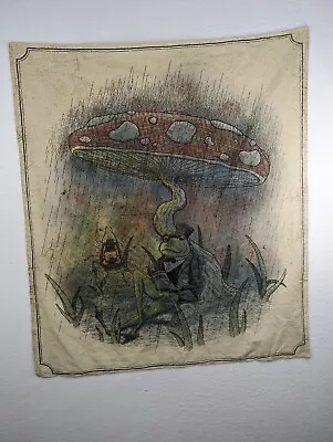 Earthbound Trading Company Mini Tapestry Frog Mushroom Chill Wall Hanging Shroom • $15