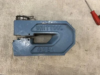 Unittool 4M 2 1/4 Sheetmetal Punch Press C Frame Die Punch Brake Near Unused • $250