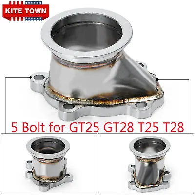 Turbo Down Pipe For GT25 GT28 T25 T28 5 Bolt Flange To 2.5  Inch 63mm Adapter • $29.99
