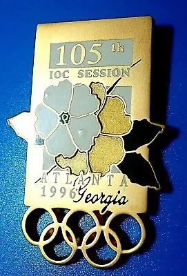 Rare Ioc Session 105  1996 Atlanta Cio...olympic Games Pin Badge / 2024 Paris • $49.95