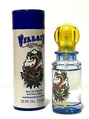 ED HARDY VILLAIN Men Cologne EDT 7.5ml-.25oz  Spray Travel MINI SAMPLE (DO3 • $11.95