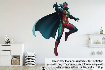 £3.99 • Buy Vision Marvel Avengers 3d View Wall Sticker Removable Children Bedroom Vinyl
