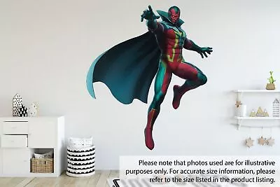 Vision Marvel Avengers 3d View Wall Sticker Removable Children Bedroom Vinyl • £3.99