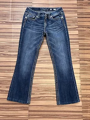 Miss Me Mid-Rise Boot Jeans Bootcut Size 28x26 • $28.49