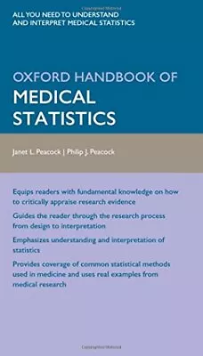 Oxford Handbook Of Medical Statistics (Oxford Medical Handbooks) • $11.81