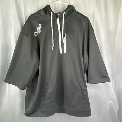 Rawlings Mens Hoodie Pull Over Sweatshirt Short Sleeve 2xl • $32.99