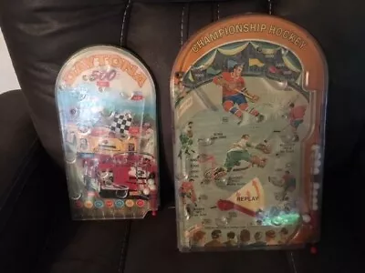 Vintage Marx Championship Hockey Pinball Game And Daytona Pinball Game • $17