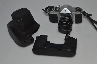 Tc Pentax H1a 35mm Slr Film Camera-super Takumar 1:3.5 35mm Lens & Case(qjh59) • $126.16