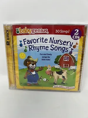 Baby Genius: Favorite Nursery Rhymes By Various Artists 2 CDs-Cracks In CaseNEW • $8.99