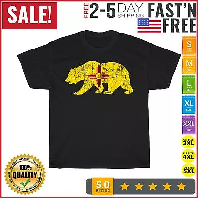 USA State New Mexico Flag Bear Red Zia Sun Symbol Gift Vintage T Shirt Men Women • $10.99