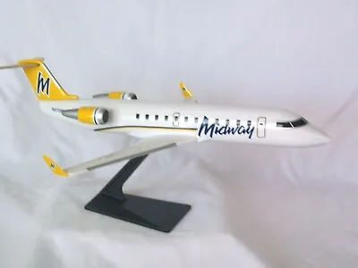 MIDWAY BOMBARDIER CRJ-200ER  1993 - 2001  Desk Model 1:80 • $29.99