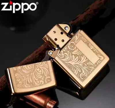 $83.95 • Buy ZIPPO Lighter Zippo Venetian High Polished Brass Lighter 100% Genuine Gift Boxed